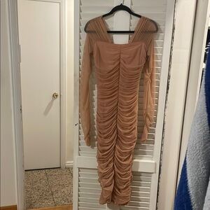 A.L.C Elegant Long Sleeve Dress with Lace Details